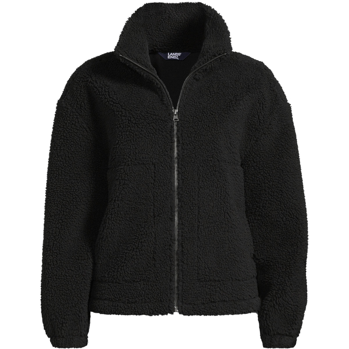 Women's Plus Size Faux Shearling Zip Front Fleece Jacket