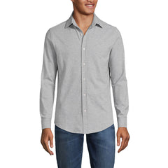 Men's Long Sleeve Knit Oxford Shirt
