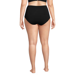 Women's Plus Size Sculpting Suit High Waisted Bikini Bottoms