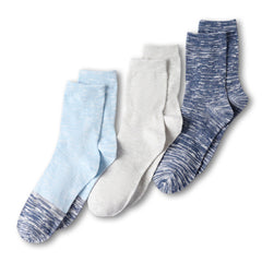 Women's Lightweight Slub Midi Socks 3 Pack