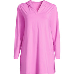 Women's SunShade UPF 50 Hooded Mini Swim Swim Cover-Up Dress