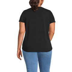 Women's Plus Size Short Sleeve Lightweight Jersey Scoop Neck T-shirt