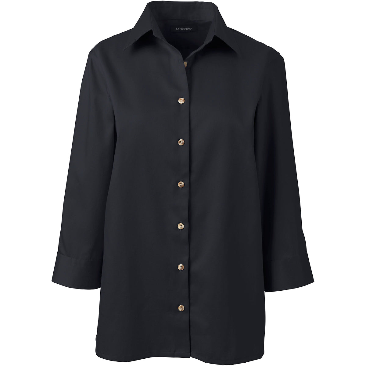 School Uniform Women's Plus Size 3/4 Sleeve Performance Twill Shirt