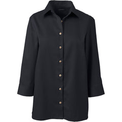 School Uniform Women's 3/4 Sleeve Performance Twill Shirt