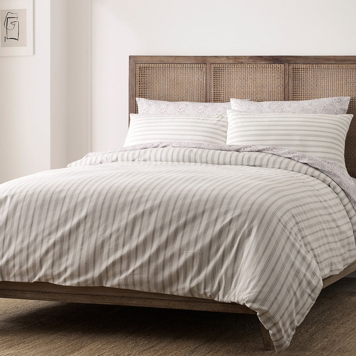 Blue Loom Saylor Stripe Cotton Duvet Cover Set