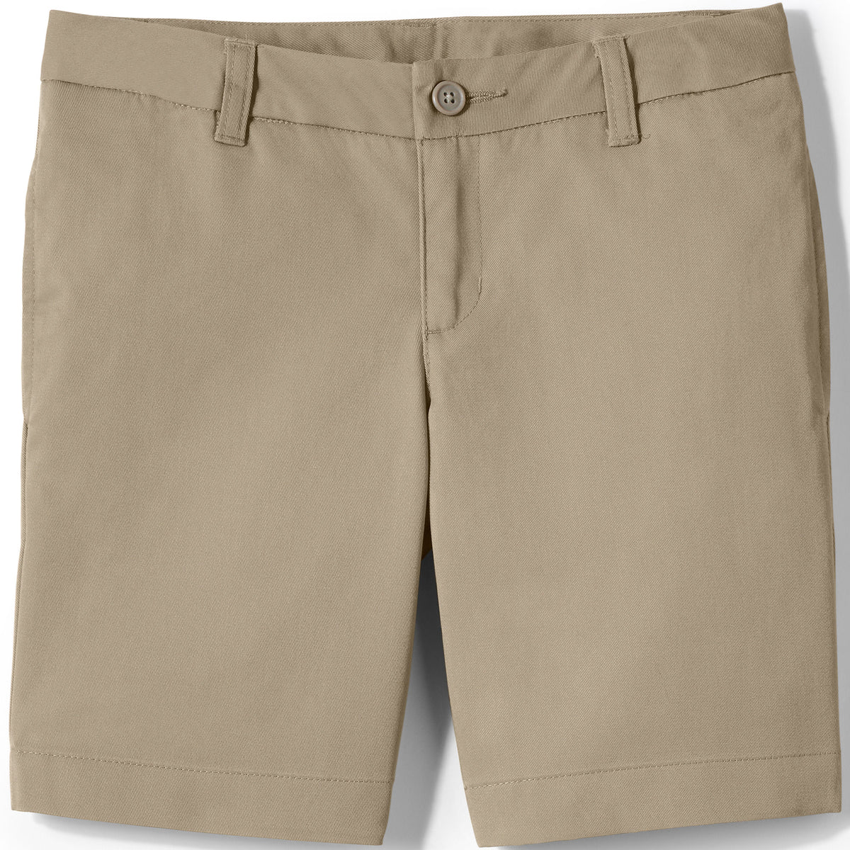Girls Plain Front Blend Chino Shorts