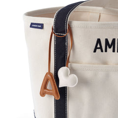Letter A Faux Leather Bag Charm