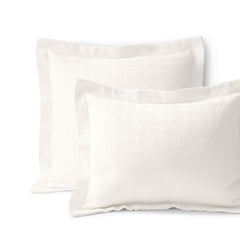 Basketweave Cotton Matelasse Pillow Sham