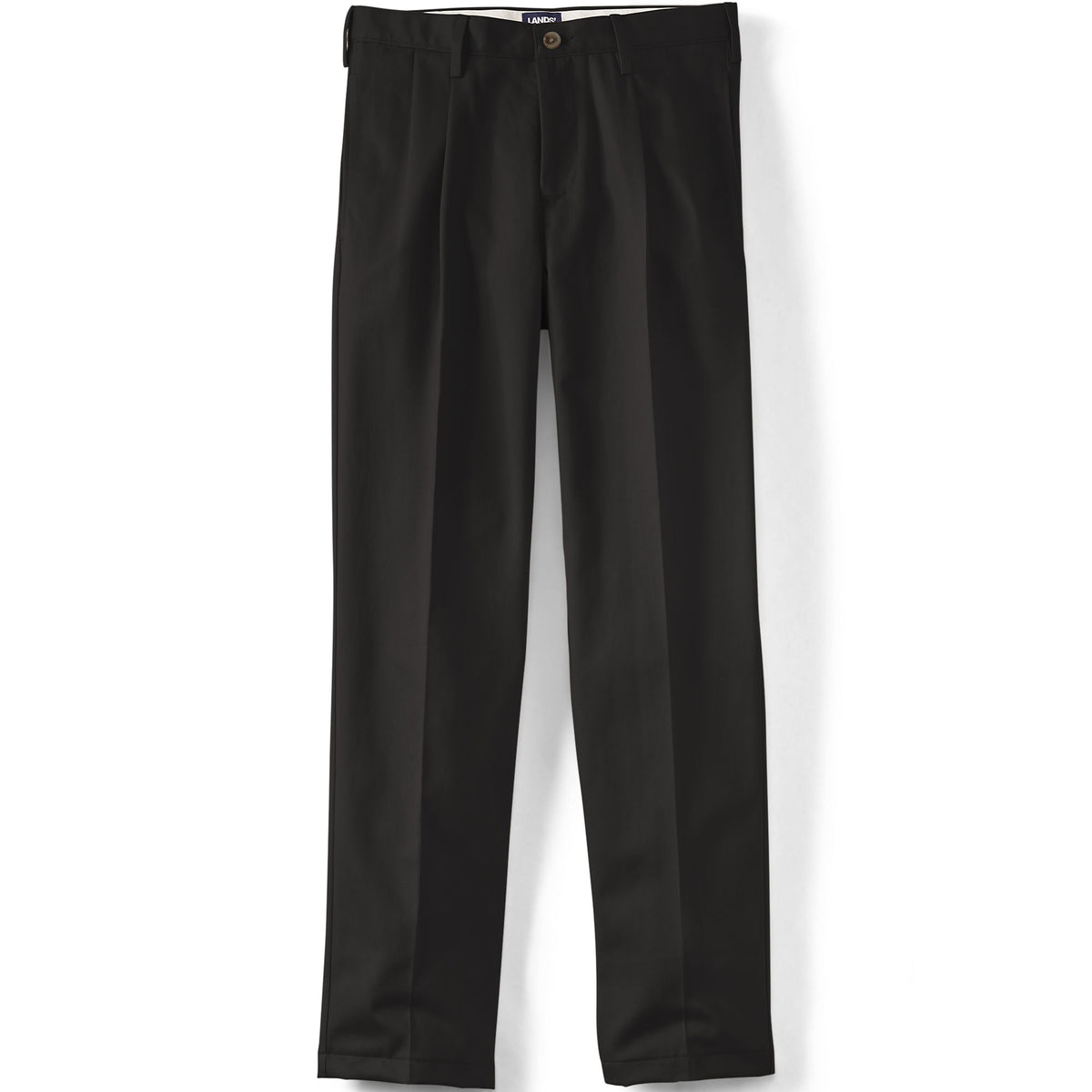 Men's No Iron Traditional Fit Pleated Front Chino Pant