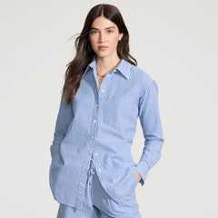 Women's Oversized Seersucker Shirt