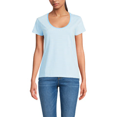 Women's Supima Cotton Tall Short Sleeve Scoop Neck Tee