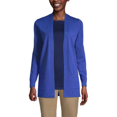 Women's Petite Performance Long Open Cardigan