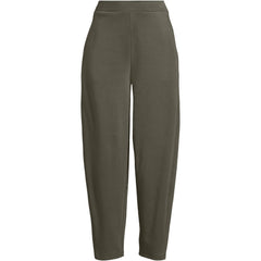 Women's Plus Size Sport Knit High Rise Barrel Ankle Pants