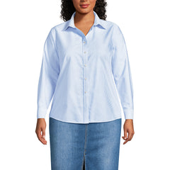 Women's Plus Size Long Sleeve Oxford Shirt