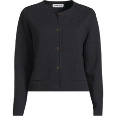 Women's Petite Fine Gauge Cotton Milano Blazer Sweater
