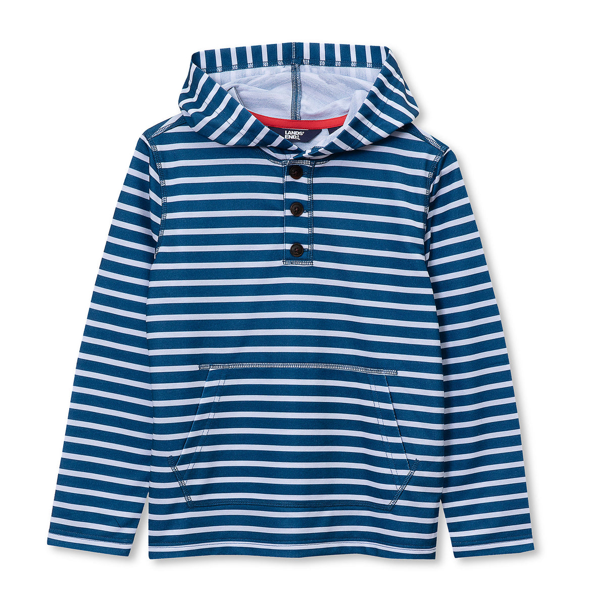 Boys Henley Pullover Hoodie