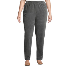 Women's Plus Size Sport Knit High Rise Corduroy Pants