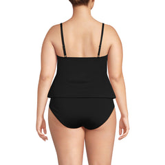 Women's Plus Size Smoothing Control Blouson Fauxkini One Piece Swimsuit