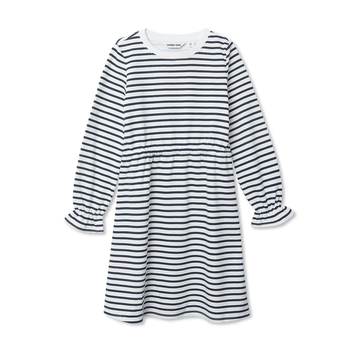 Girls Long Sleeve French Terry Knit Dress