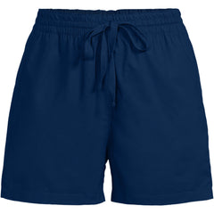 Women's Poplin High Rise Pull On 5" Shorts