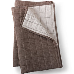 Essential Cotton Windowpane Reversible Bed Blanket