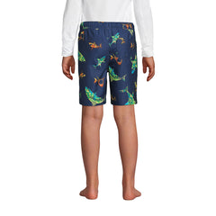 Boys Husky Printed Volley Swim Trunks