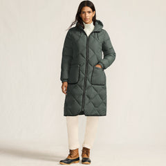 Women's FeatherFree Insulated Diamond Quilted Maxi Coat