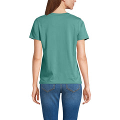 School Uniform Women's Supima Jersey Short Sleeve Relaxed Tee Shirt