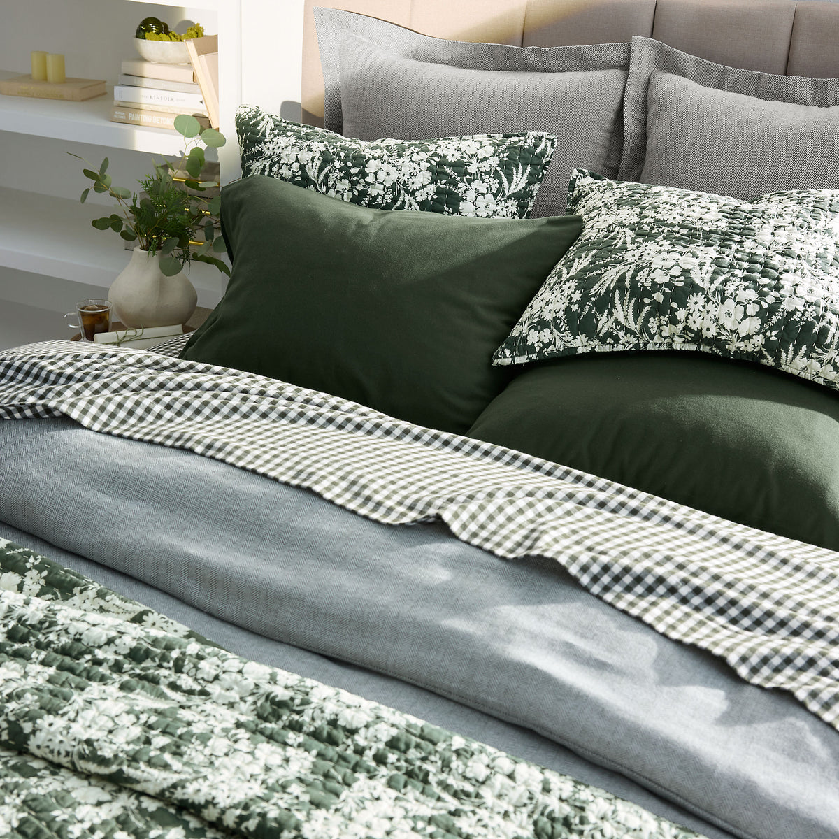Printed Seed Stitch Sham