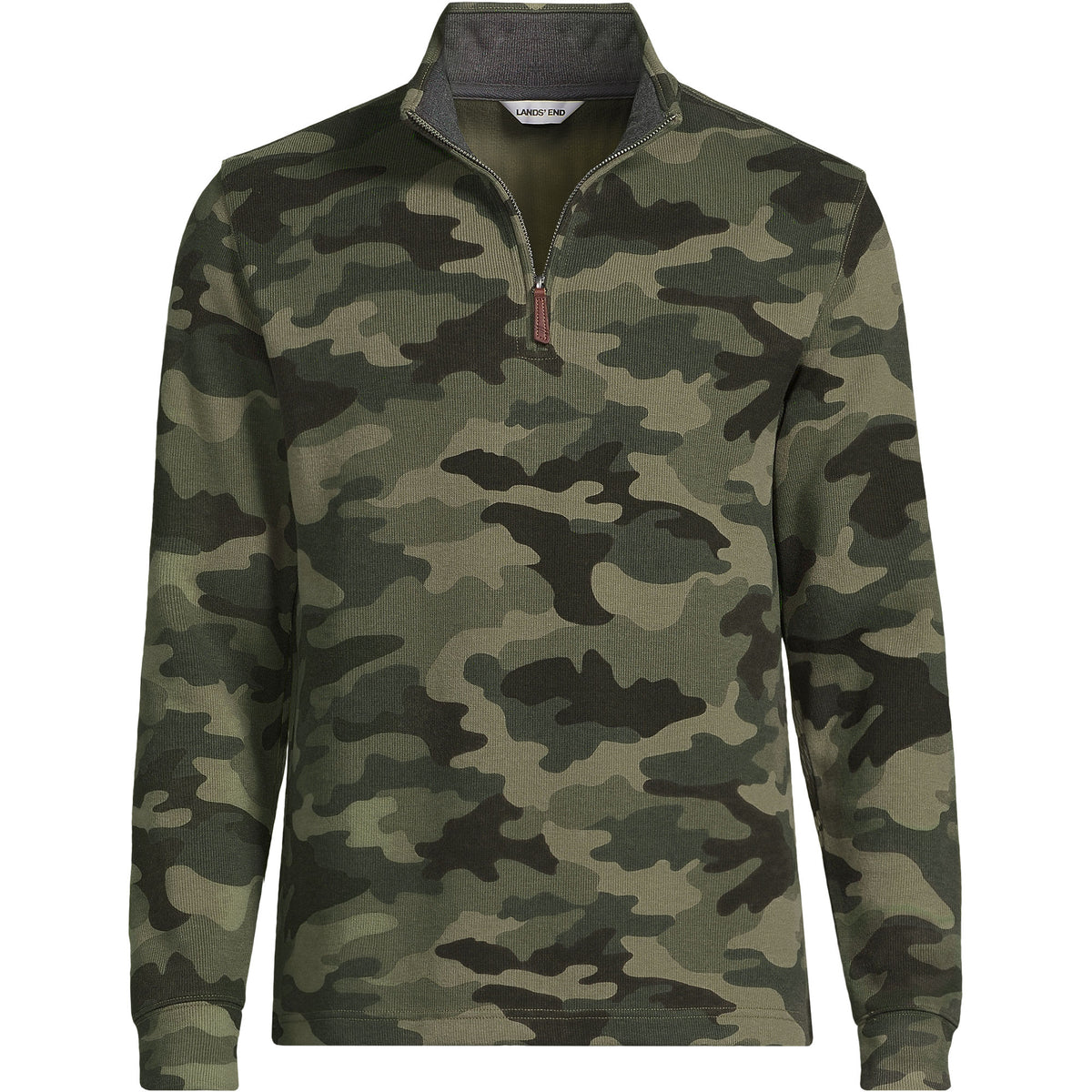 Men's Bedford Rib Casual Quarter Zip Pullover Sweater
