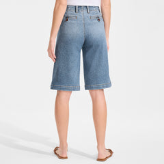 Women's Recover Denim Mid Rise 12" Trouser Shorts