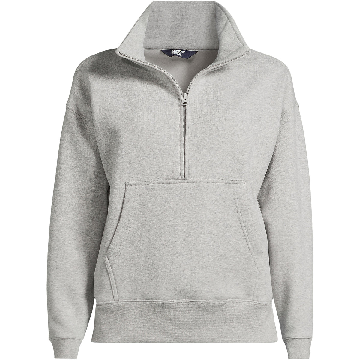 Women's Plus Size Relaxed Serious Sweats Long Sleeve 1/2 Zip Sweatshirt