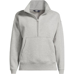 Women's Plus Size Relaxed Serious Sweats Long Sleeve 1/2 Zip Sweatshirt