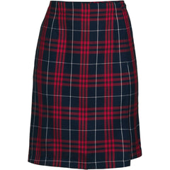 Women's Plaid A Line Tab Skort Top of Knee