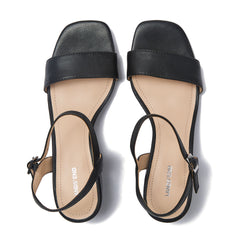 Women's Essential Leather Block Heels