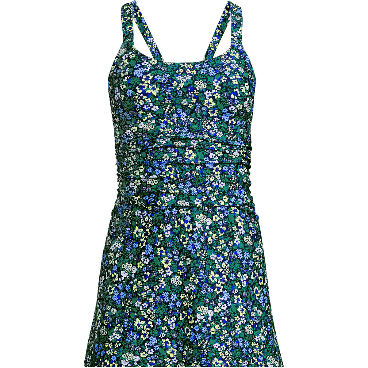 Women's Long Torso Essential Tie Back Ruched Dresskini Top