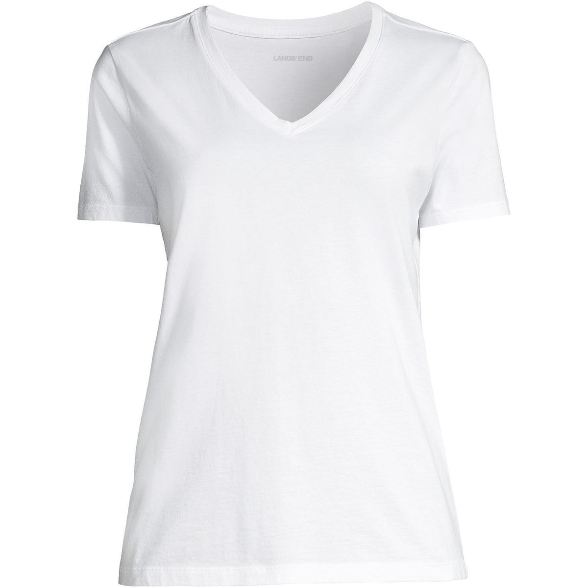 Plus Size Supima Cotton V-Neck T-Shirt