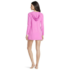 Women's SunShade UPF 50 Hooded Mini Swim Swim Cover-Up Dress