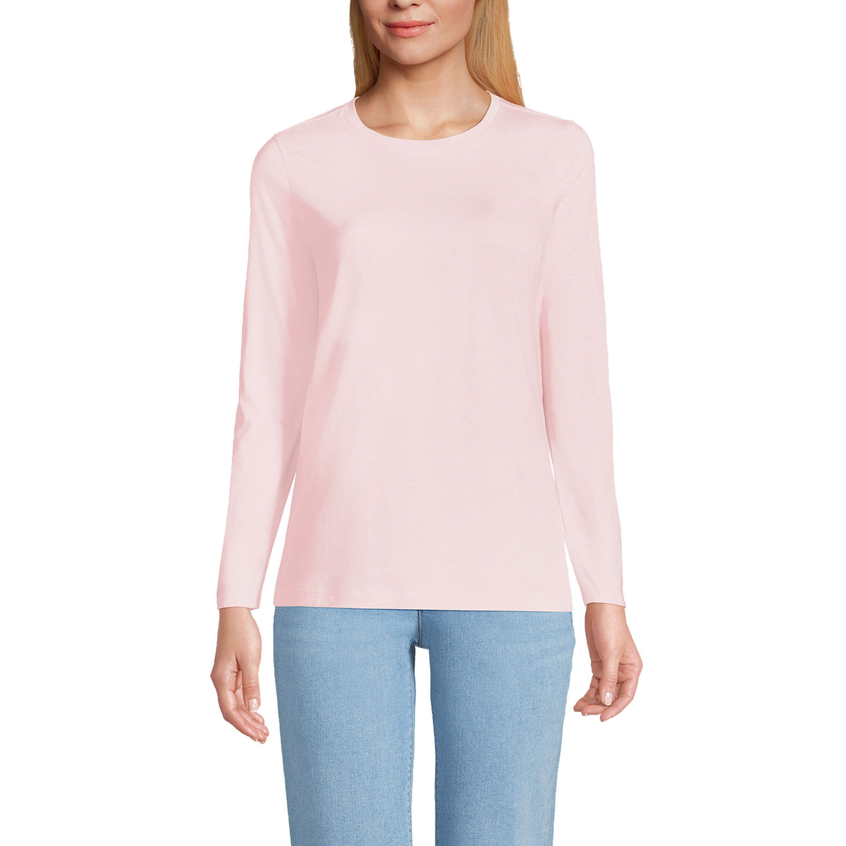 Tall Supima Cotton Long Sleeve Crewneck T-Shirt
