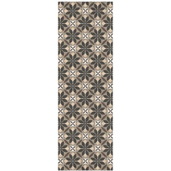 Matterly Skid Resistant Floral Mosaic Floor Mat