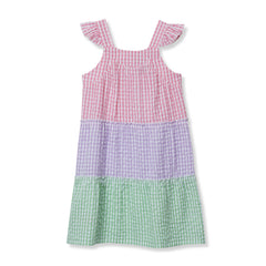 Girls Woven Tiered Dress