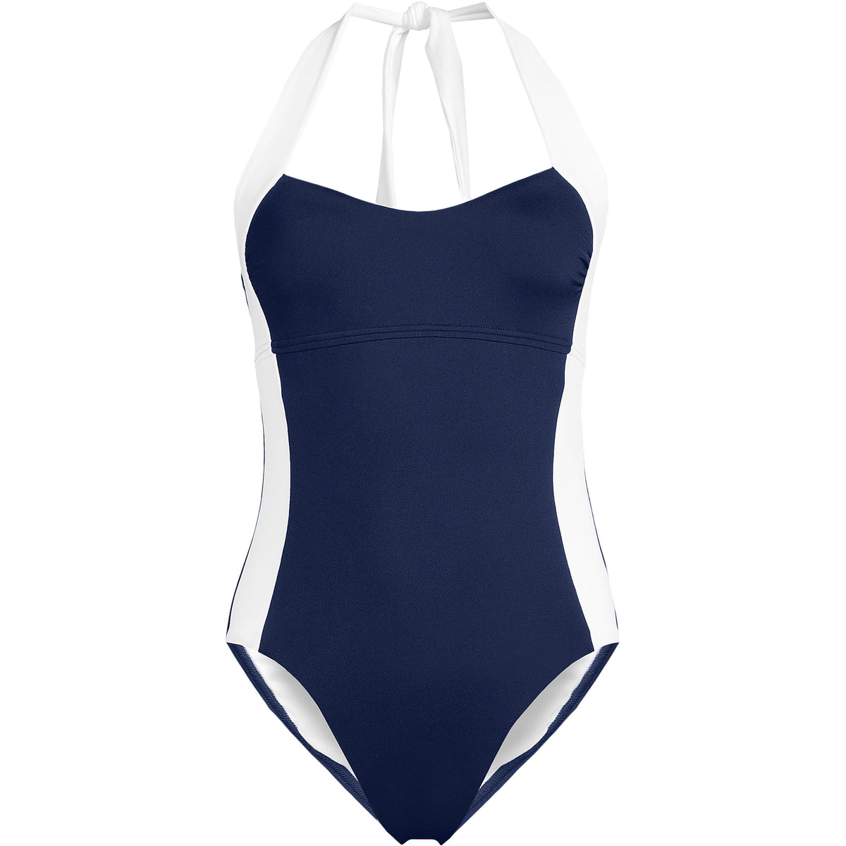 Women's Plus Size Halter Cut Out High Leg One Piece Swimsuit