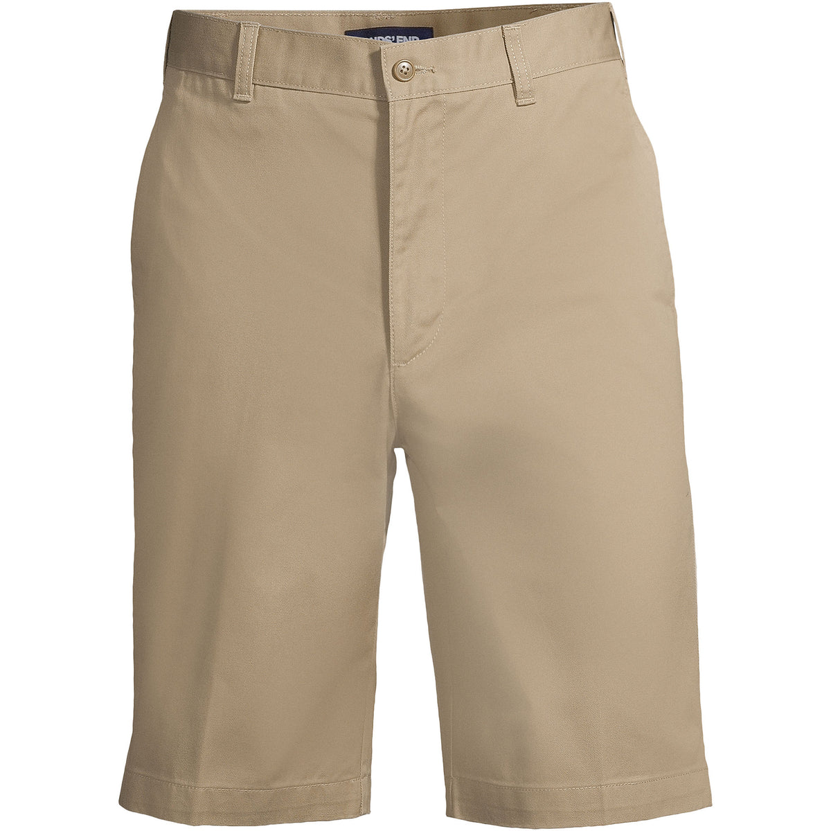 School Uniform Men's Long Plain Front Blend Chino Shorts