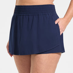 Women's Plus Size Tulip Hem Swim Skort