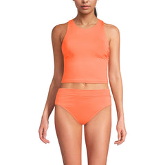 Women's High Neck Racerback Midkini Top