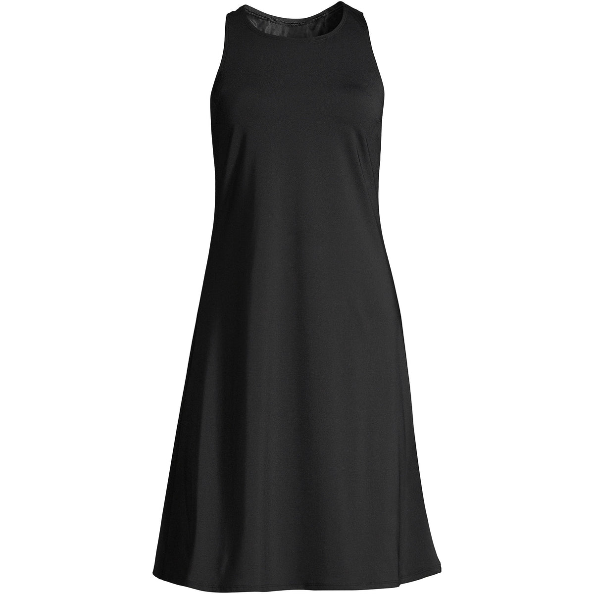 Women's Chlorine Resistant Scoop Neck Dresskini Swim Cover-up Dress No Panty
