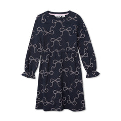 Girls Long Sleeve French Terry Knit Dress