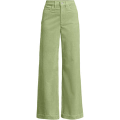 Women's Plus Size High Rise Wide Leg Corduroy Pants
