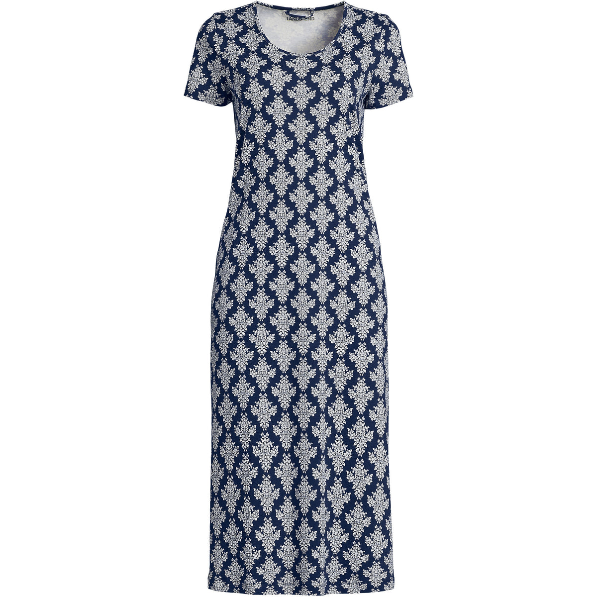 Women's Petite Cotton Short Sleeve Midcalf Nightgown