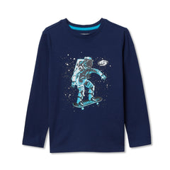 Boys Husky Long Sleeve Graphic Tee